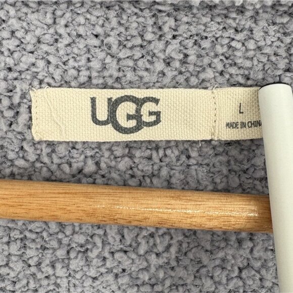 UGG Womens Joselyn Button-Up Lounge Cardigan Sweater L Gray Loungewear Cozy Soft - Picture 3 of 9